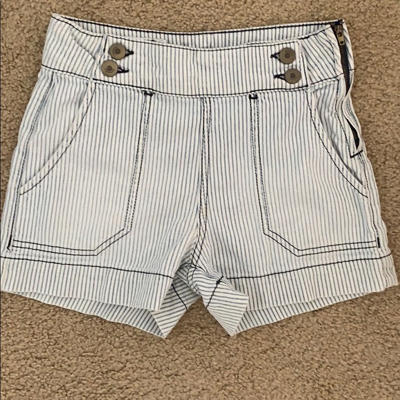 Hudson High Waist Striped Shorts - Picture 1 of 7